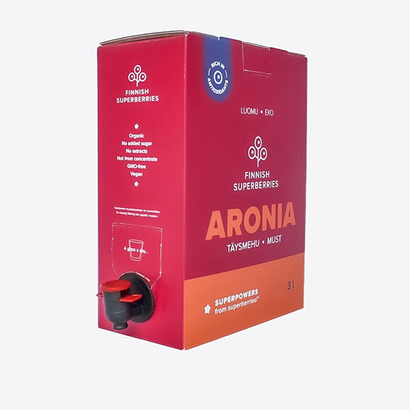 Finnish organic aronia juice 3 liter